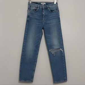 Re/Done 70s Stove Pipe HR Jeans In Rodeo Indigo